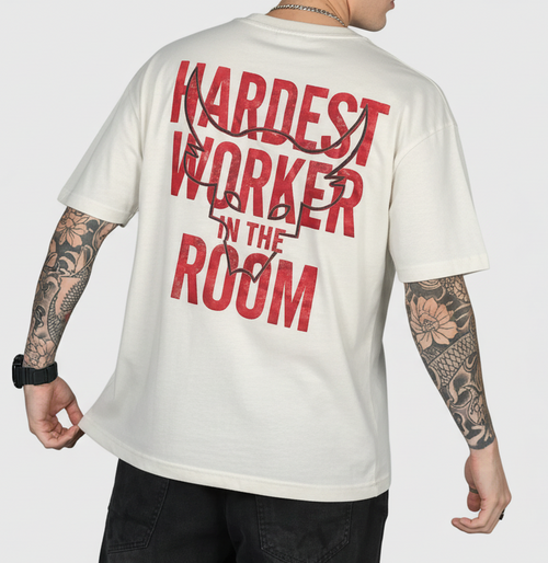 AMRIT – Hardest Worker Oversized Tee